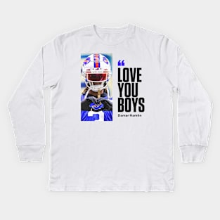 LOVE YOU BOYS DAMAR Kids Long Sleeve T-Shirt